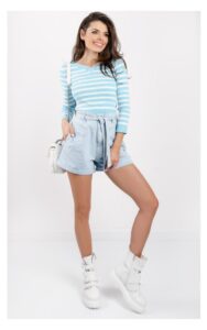 Sweter MSGM W Paski Niebieski