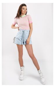 Sweter MSGM Z Krótkim Rękawem Różowy