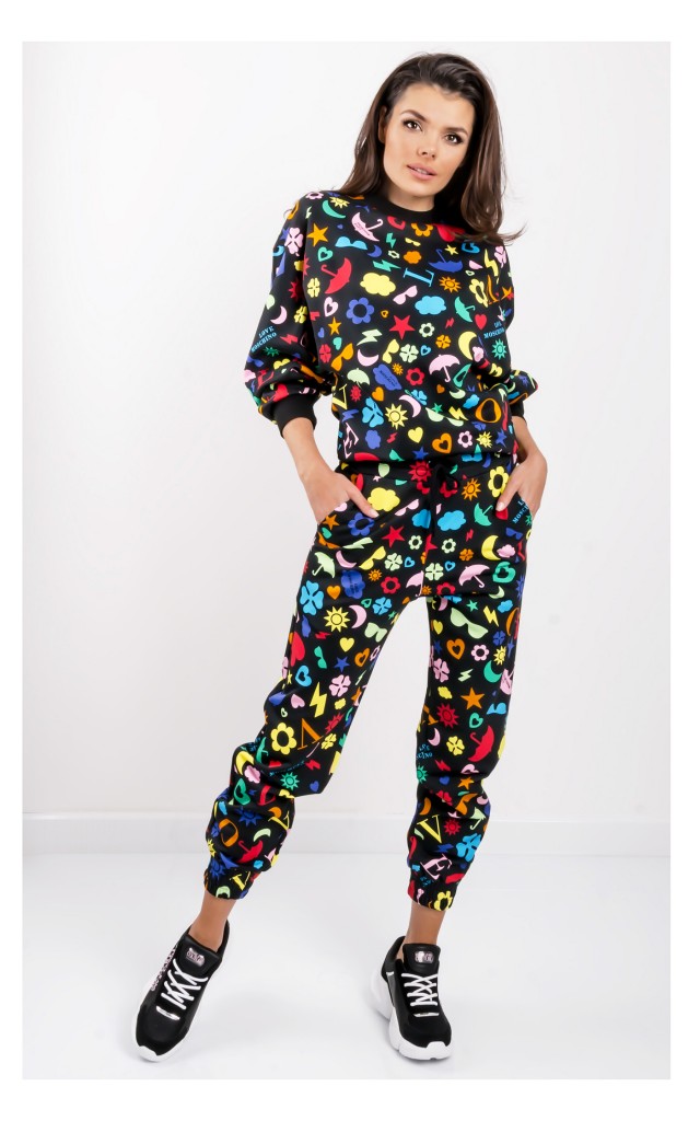 Bluza Love Moschino Dresowa W Print