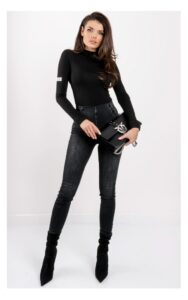 Body Guess Z Długim Rękawem Czarne