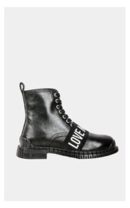 Botki Love Moschino Gommar 30 Vitello Nero