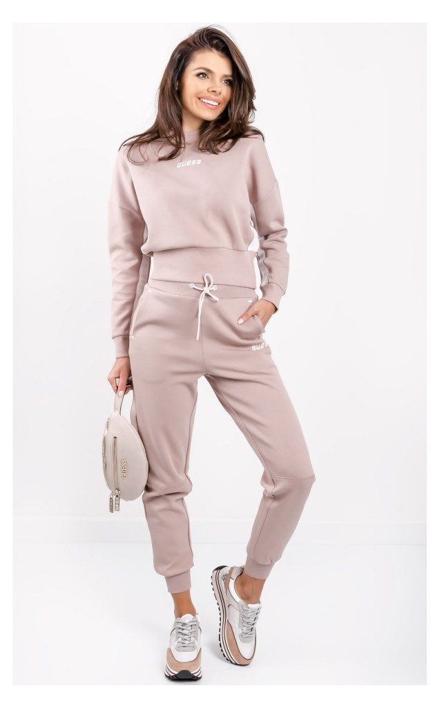 Bluza Guess Logowana Pastelowy Róż