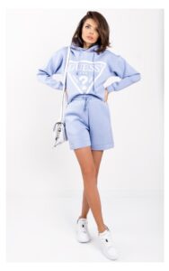 Bluza Guess Z Kapturem Jasny Fiolet