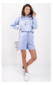 Szorty Guess Logo Jasny Fiolet