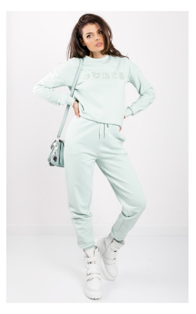 Bluza Guess Logowana Miętowa