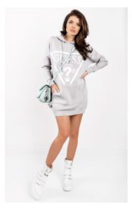 Bluza Maxi Guess Logo Szara