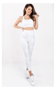 Legginsy Guess Tie Dye Print Błękitne