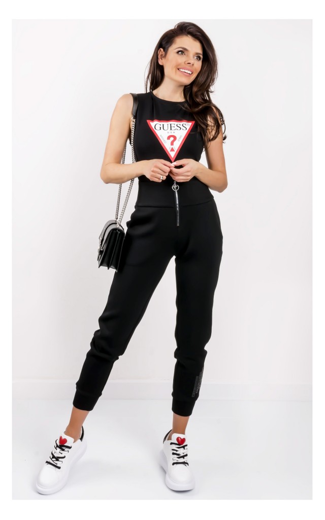 Body Guess Logo Czarne