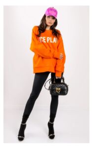 Bluza Ice Play Z Nadrukiem Pomarańczowa