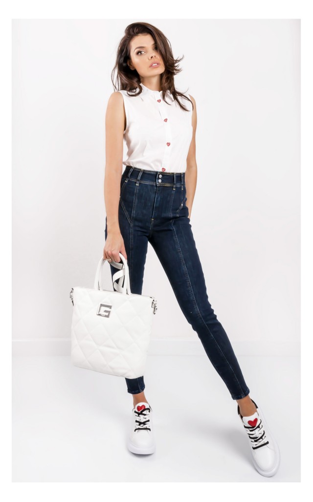 Koszula Love Moschino Biała