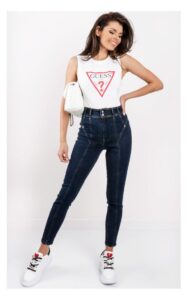 Body Guess Logo Biały