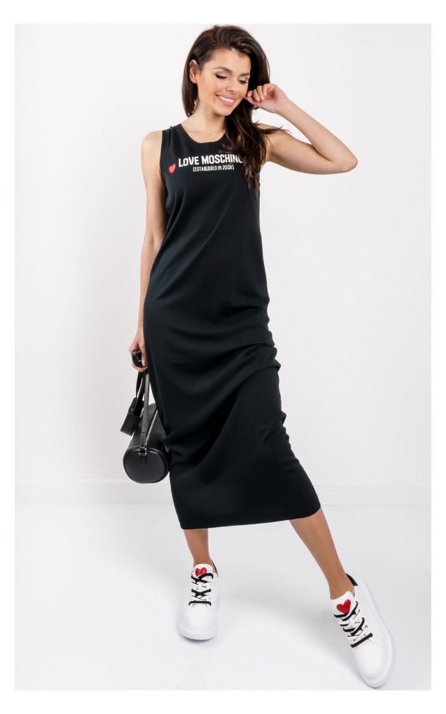 Sukienka Love Moschino Maxi Czarna
