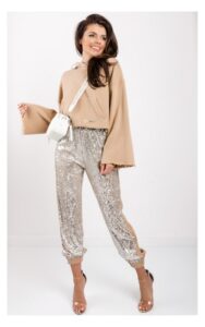 Bluza Pinko Mughetto Dzianinowa Beżowa