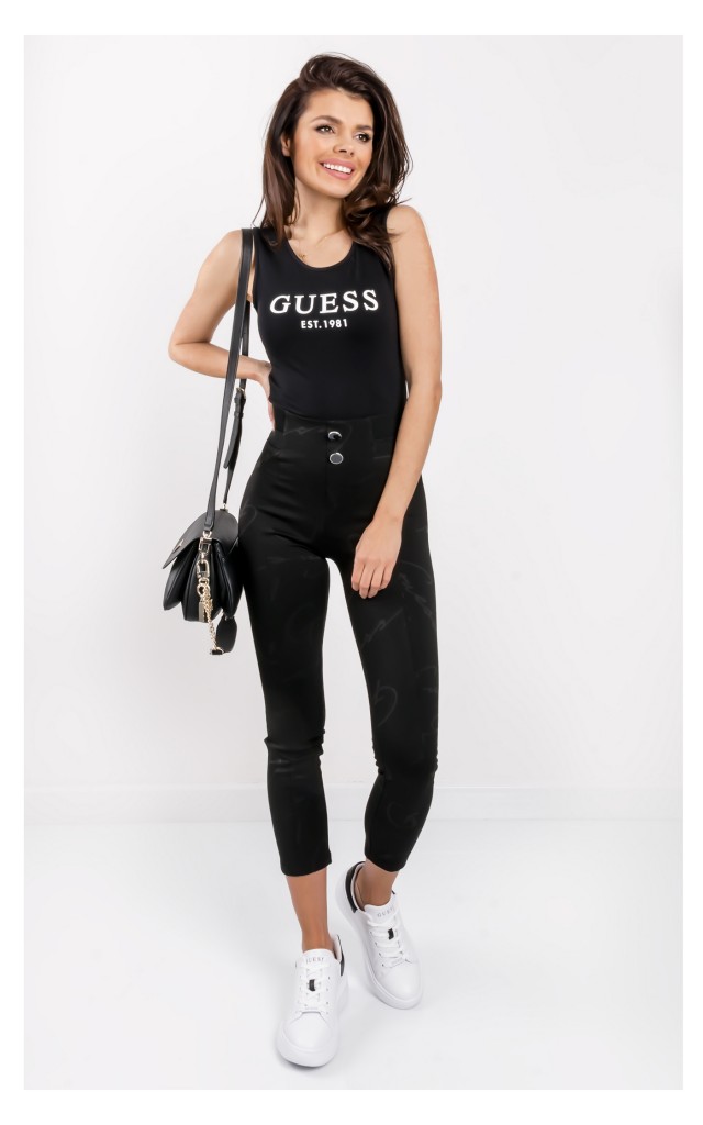 Body Guess Logowane Czarne