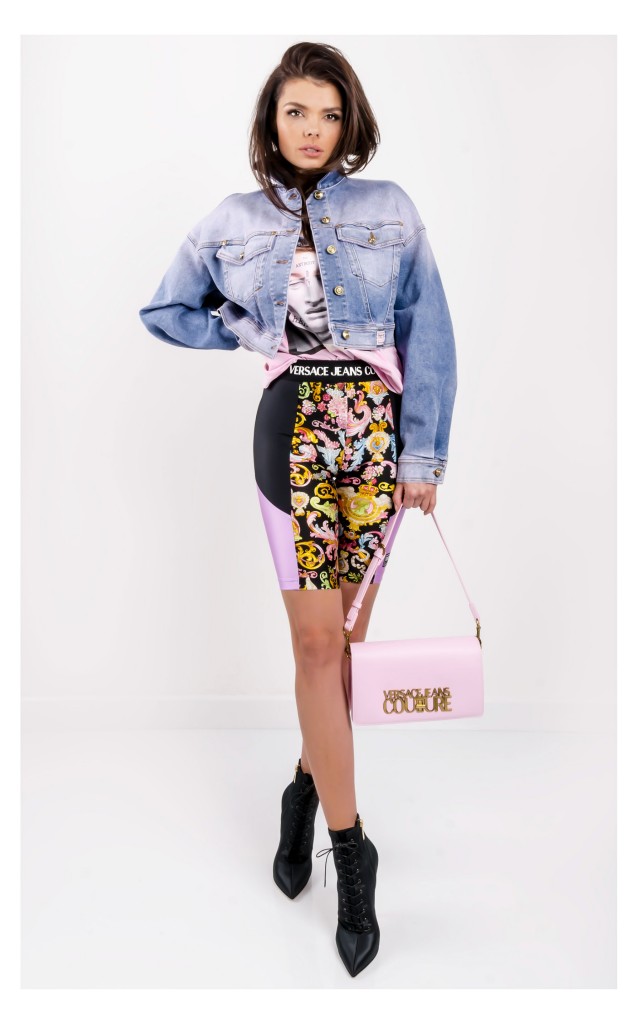 Kurtka Versace Jeansowa Niebieska