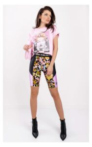 T-shirt Versace Oversize Tie Dye Różowy