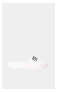 Klapki Versace Fondo Slides Gummy Mould Bianco
