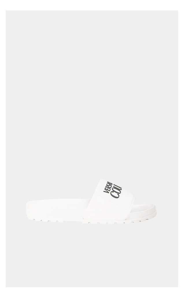 Klapki Versace Fondo Slides Gummy Mould Bianco