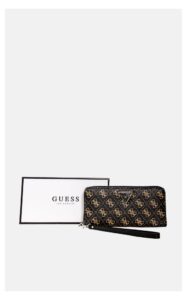 Portfel Guess Monogram Brązowy
