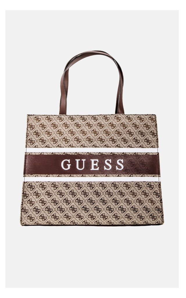 Torebka Guess Shopperka Logo 4G Monique Brown