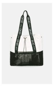 Torba Liu Jo Shopper Logowana Czarno-Biała