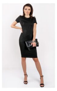 Sukienka Guess Mini Logo Czarna