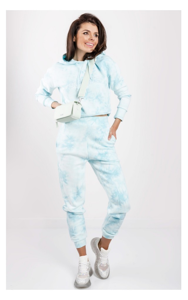 Bluza Guess Tie Dye Niebieska