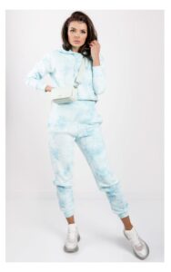 Spodnie Guess Dresowe Tie Dye Niebiekie
