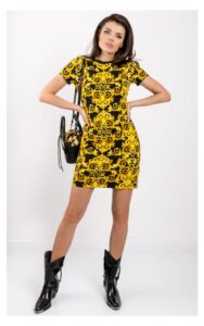 Sukienka Versace Mini W Barokowy Print