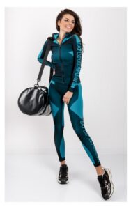 Legginsy EA7 Emporio Armani Czarno-Niebieskie