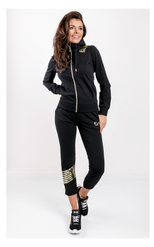 Bluza EA7 Rozpinana Logo Czarna