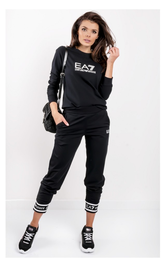 Bluza EA7 Emporio Armani Z Logo Czarna