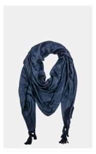 Chusta Twin Set Z Chwostami I Logo Granatowa