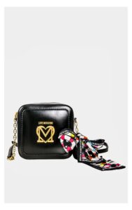 Torebka Love Moschino Crossbody Z Apaszką Logo Czarna