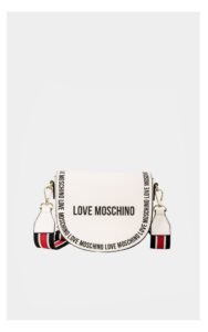 Torebka Love Moschino Crossbody Skórzana Biała