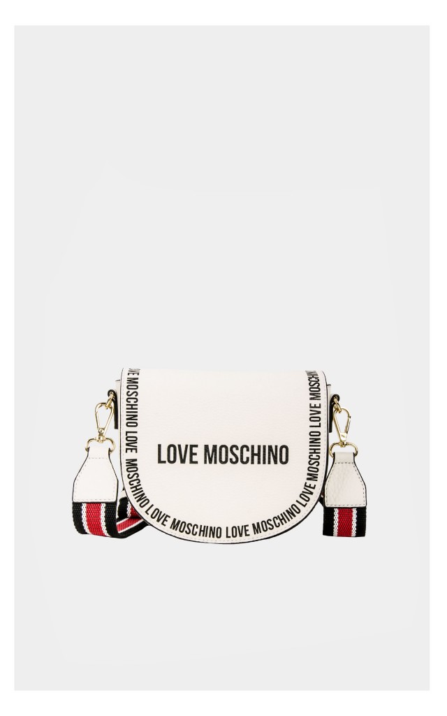Torebka Love Moschino Crossbody Skórzana Biała