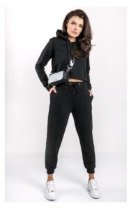 Bluza Guess Krótka Z Kapturem Czarna