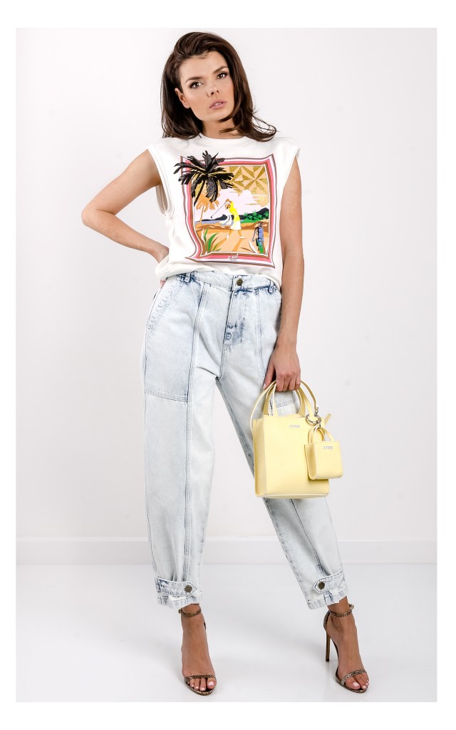 Bluza Twin Set Actitude Bez Rękawów Biała