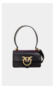 Torebka Pinko Love Mini Icon Monogram Czarna