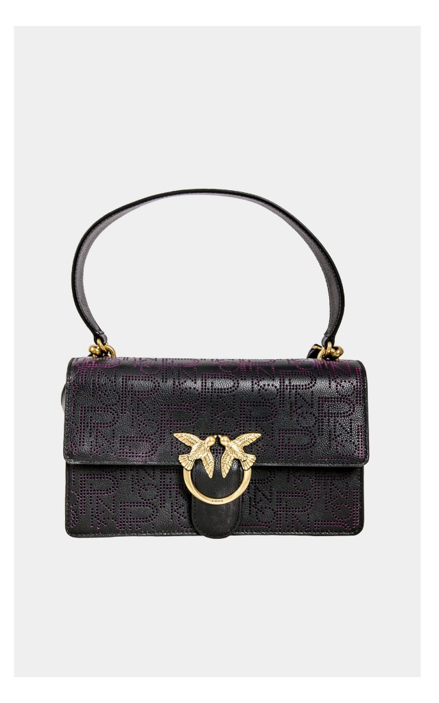 Torebka Pinko Love Classic Icon Monogram Czarna