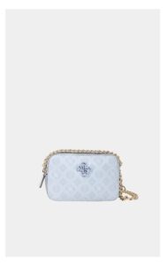 Torebka Guess Crossbody Monogram Błękitna