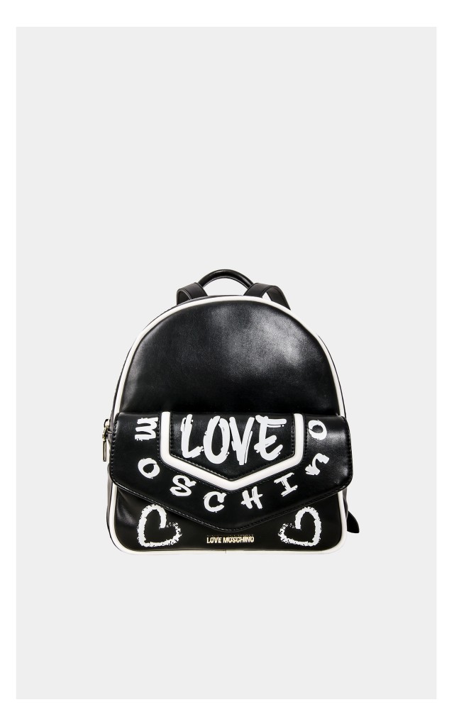 Plecak Love Moschino Logowany Czarny