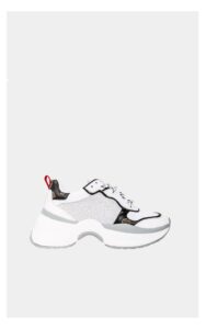 Sneakersy Guess Jannea Logowane Białe