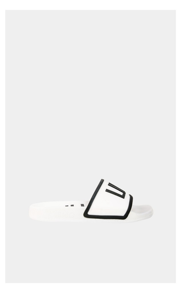 Klapki Liu Jo Logowane Białe