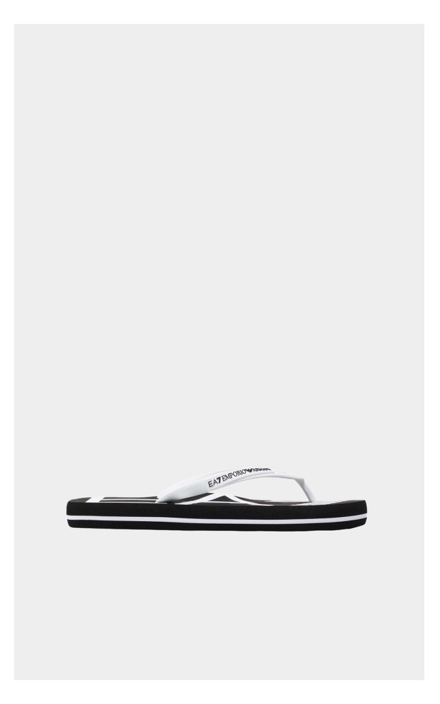 Japonki EA7 Emporio Armani Logowane Czarne