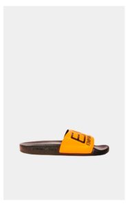 Klapki EA7 Emporio Armani Logowane Pomarańczowe