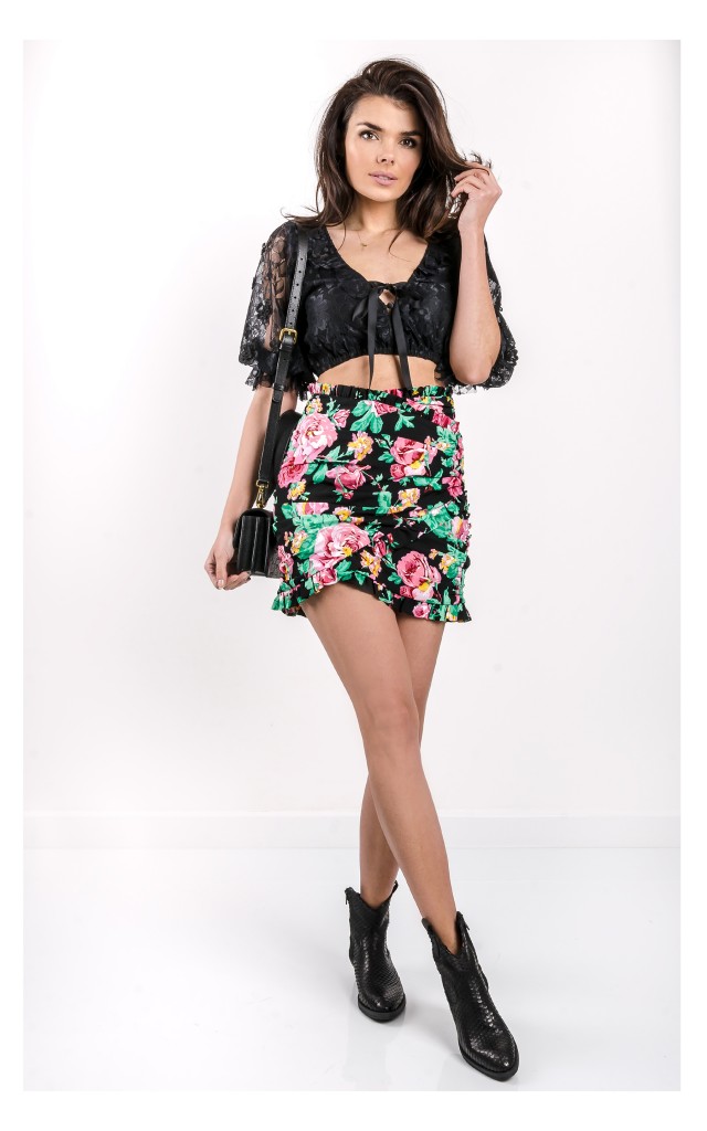 Spódnica For Love & Lemons Mini W Kwiaty