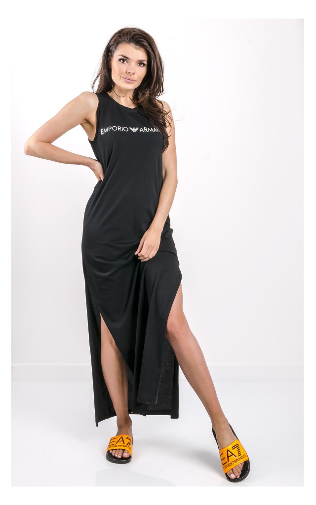 Sukienka Emporio Armani Plażowa Czarna