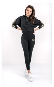 Bluza EA7 Emporio Armani Z Kapturem Czarna