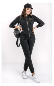 Spodnie EA7 Emporio Armani Dresowe Czarne